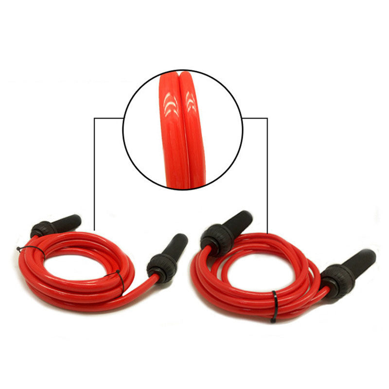 Corde à sauter lestée VELNOX Fitness™ de marque ggg, avec poignées en caoutchouc et câble robuste pour entraînement cardio.