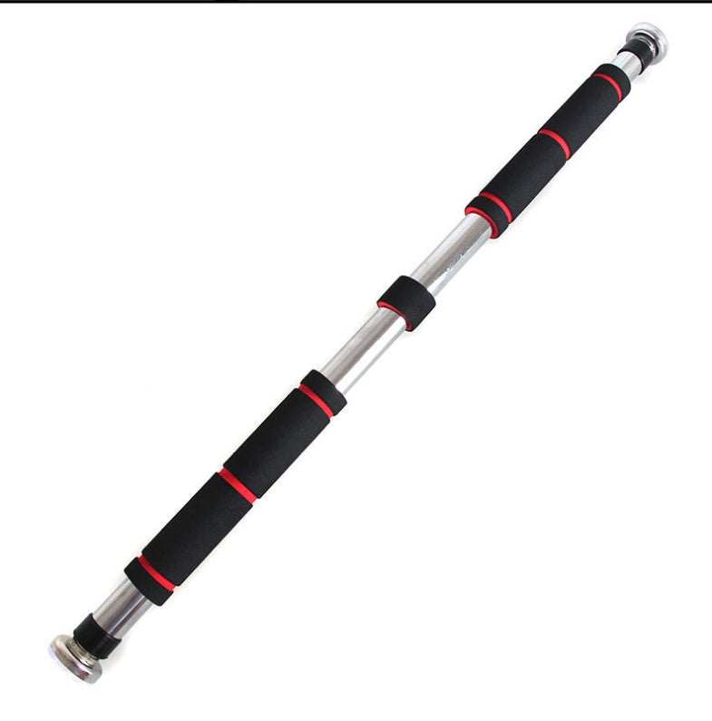Barre de traction ajustable VELNOX Fitness™ fixée dans une porte, en métal robuste, pour exercices de musculation à domicile.
