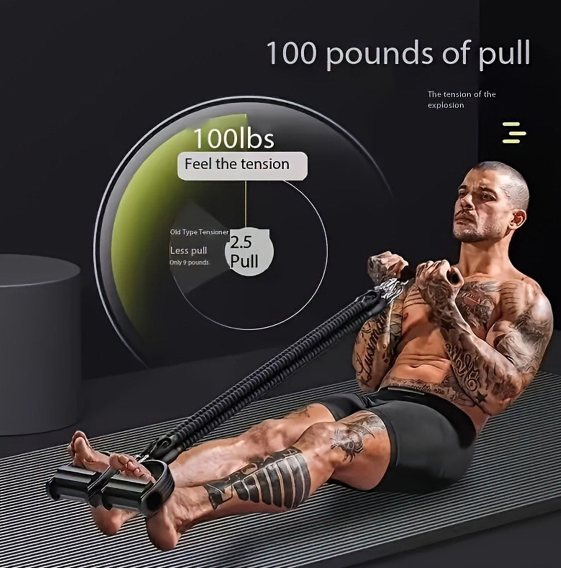 Ensemble de musculation Resistance Training Set de la marque ggg, comprenant des bandes élastiques de résistance pour entraînement.