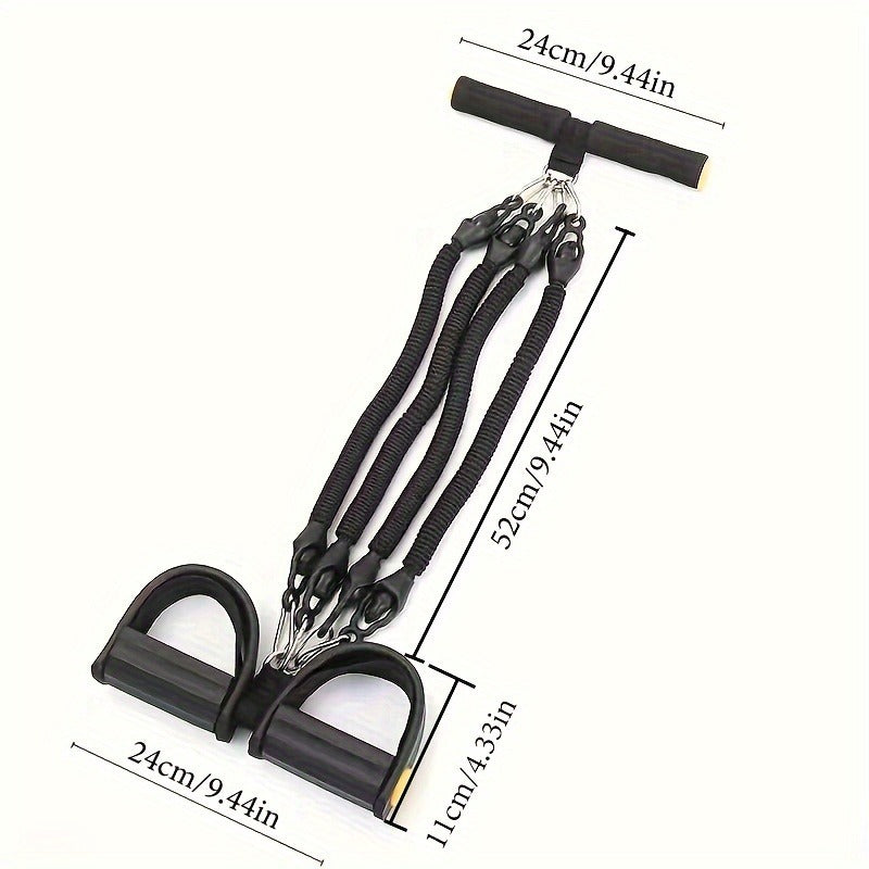 Ensemble d'entraînement en résistance VELNOX Fitness™ avec bandes élastiques colorées et poignées, destiné à la musculation et au fitness.