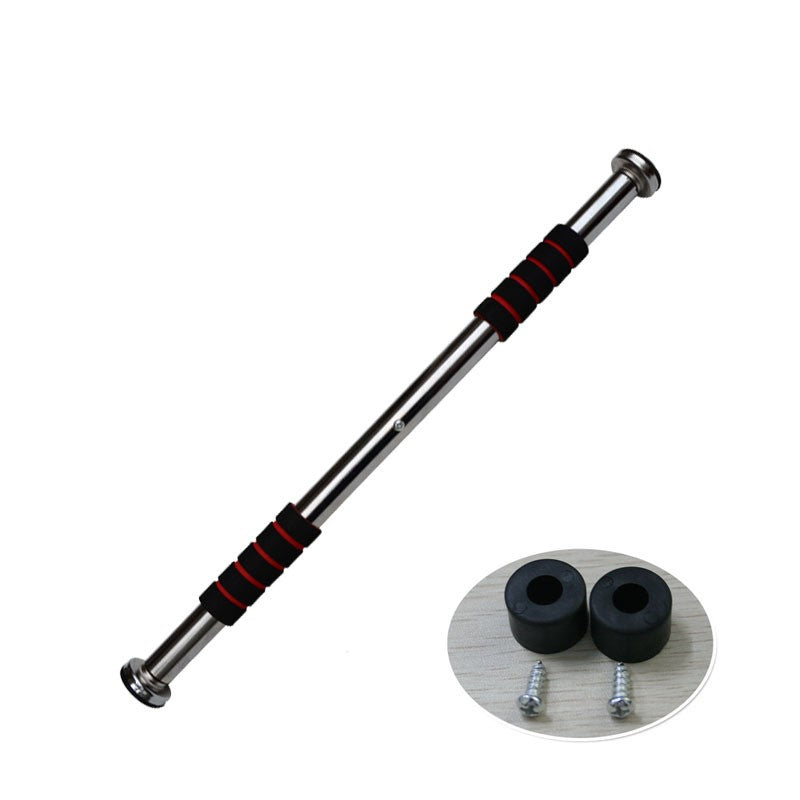 Barre de traction réglable pour porte VELNOX Fitness™ de la marque ggg, fixée dans une porte, pour exercices de musculation.