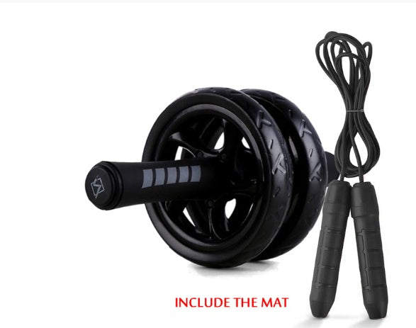 Roue abdominale VELNOX Fitness™ Core Pro Ab Roller de la marque ggg, montrant la roue et la poignée antidérapante.