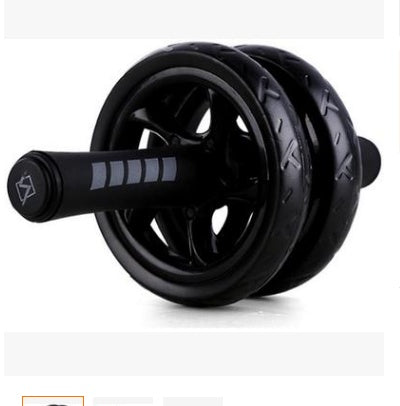 Roulette abdominale VELNOX Fitness™ Core Pro de la marque ggg, avec poignées ergonomiques et roue robuste pour entraînement abdominal.