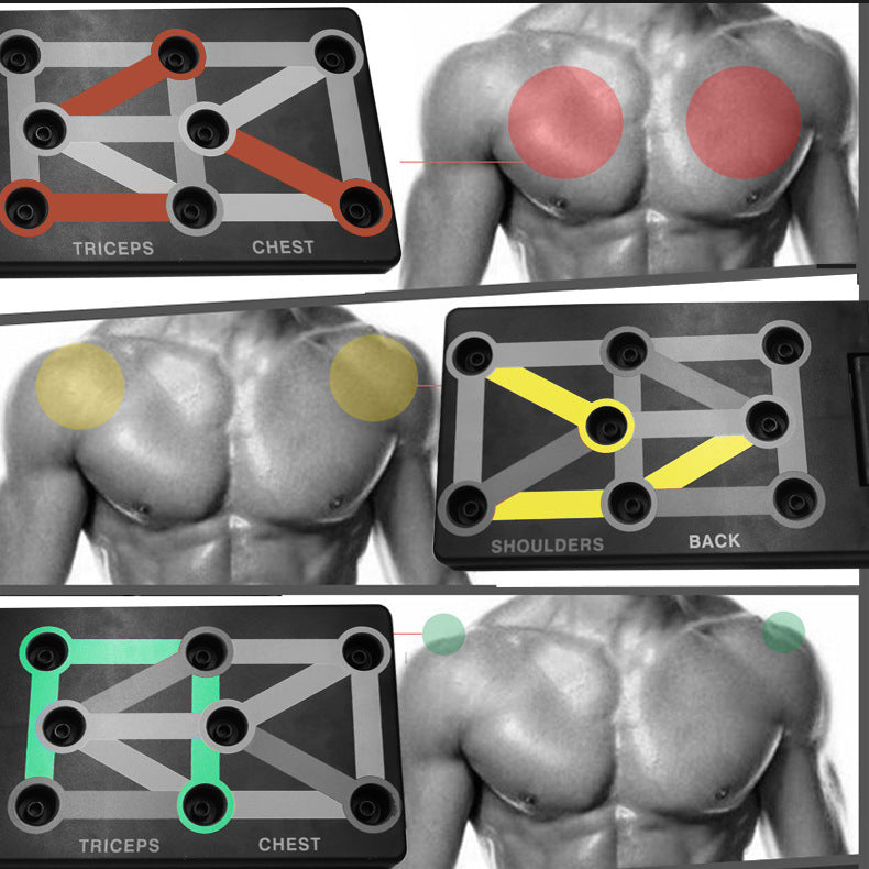 Système d'entraînement push-up VELNOX Fitness™ de la marque ggg avec poignées antidérapantes pour exercices de musculation.
