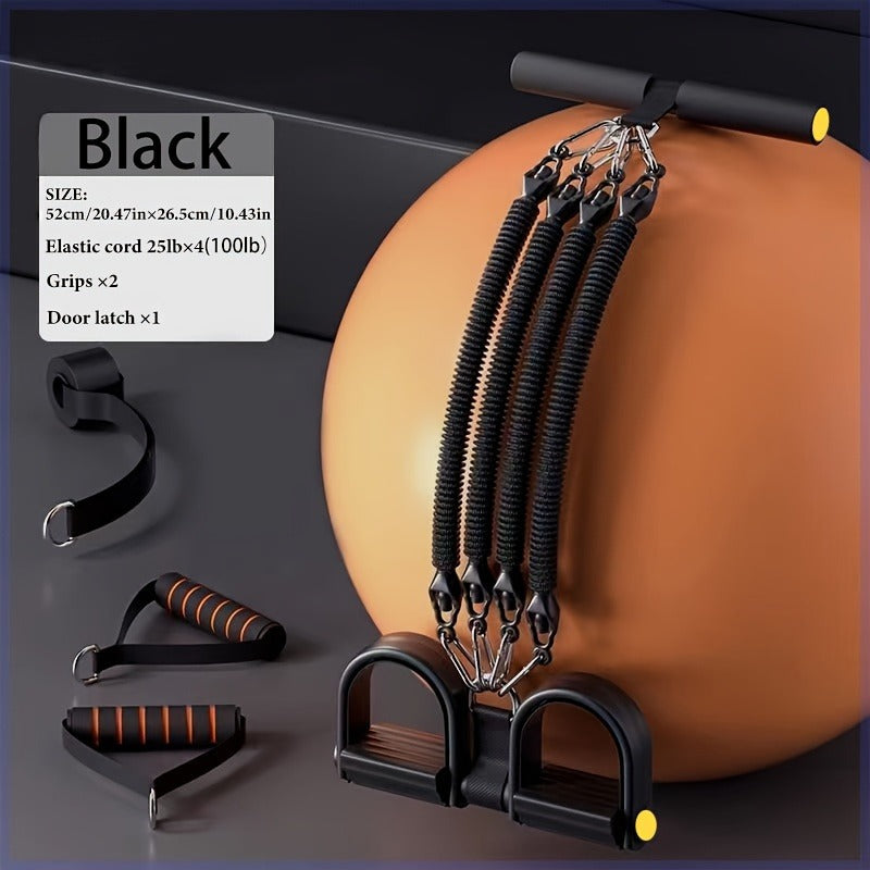 Ensemble d'entraînement en résistance VELNOX Fitness™ avec bandes colorées, parfait pour la musculation et la remise en forme.